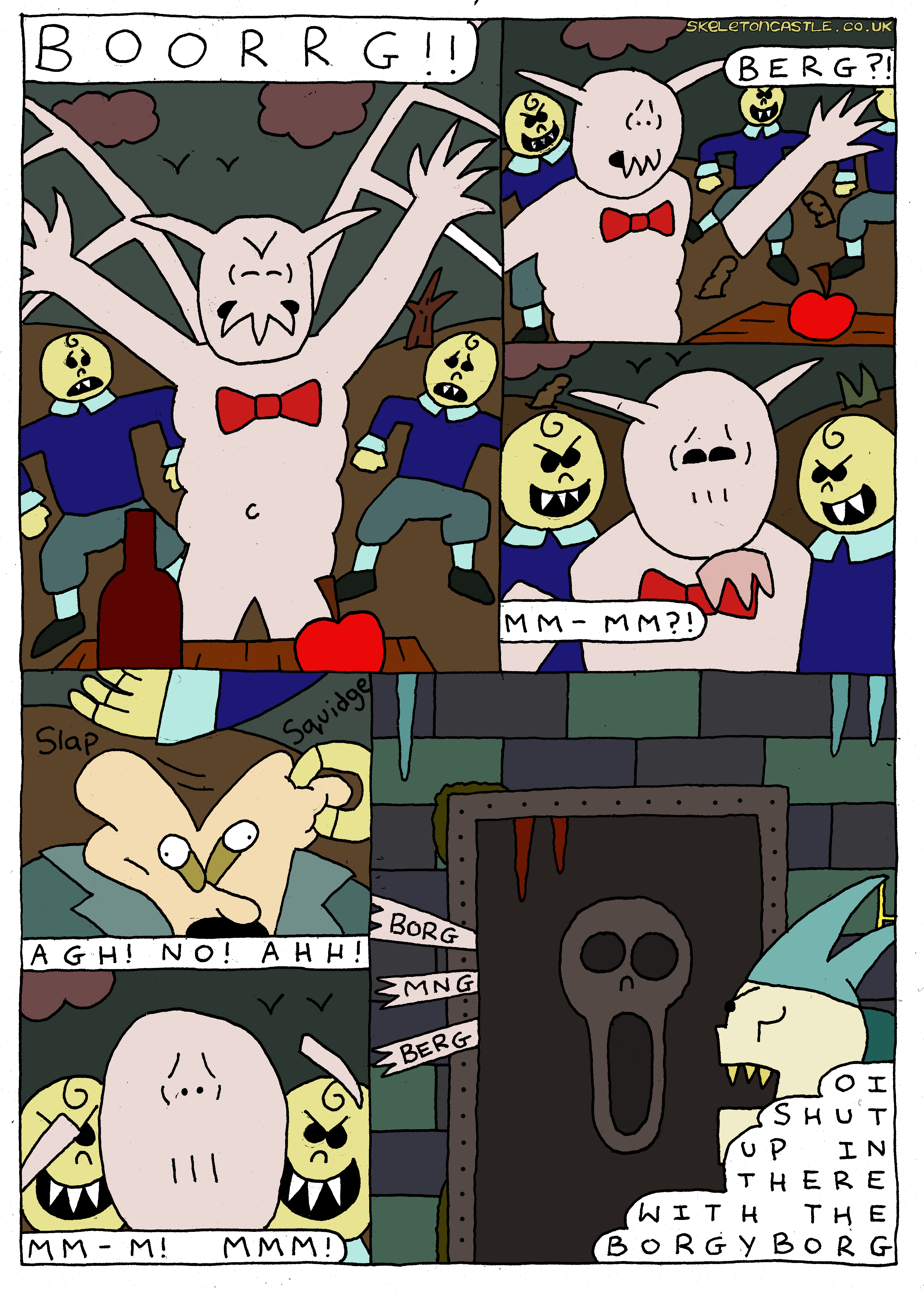 The picnic is interrupted by bullies and Mardborg is powerless to stop them