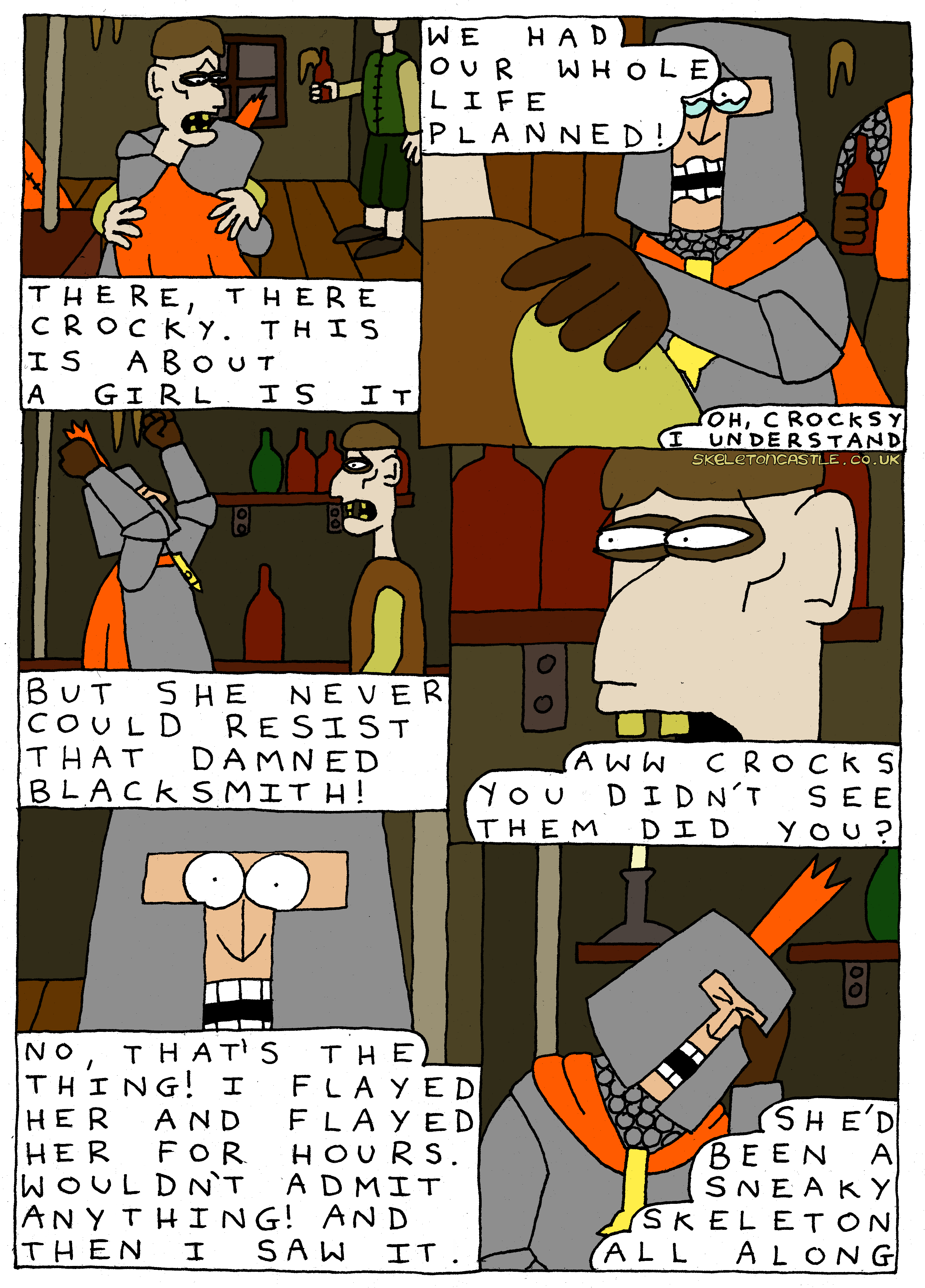 Crockley explains how he found out his wife was a skeleton after flaying her