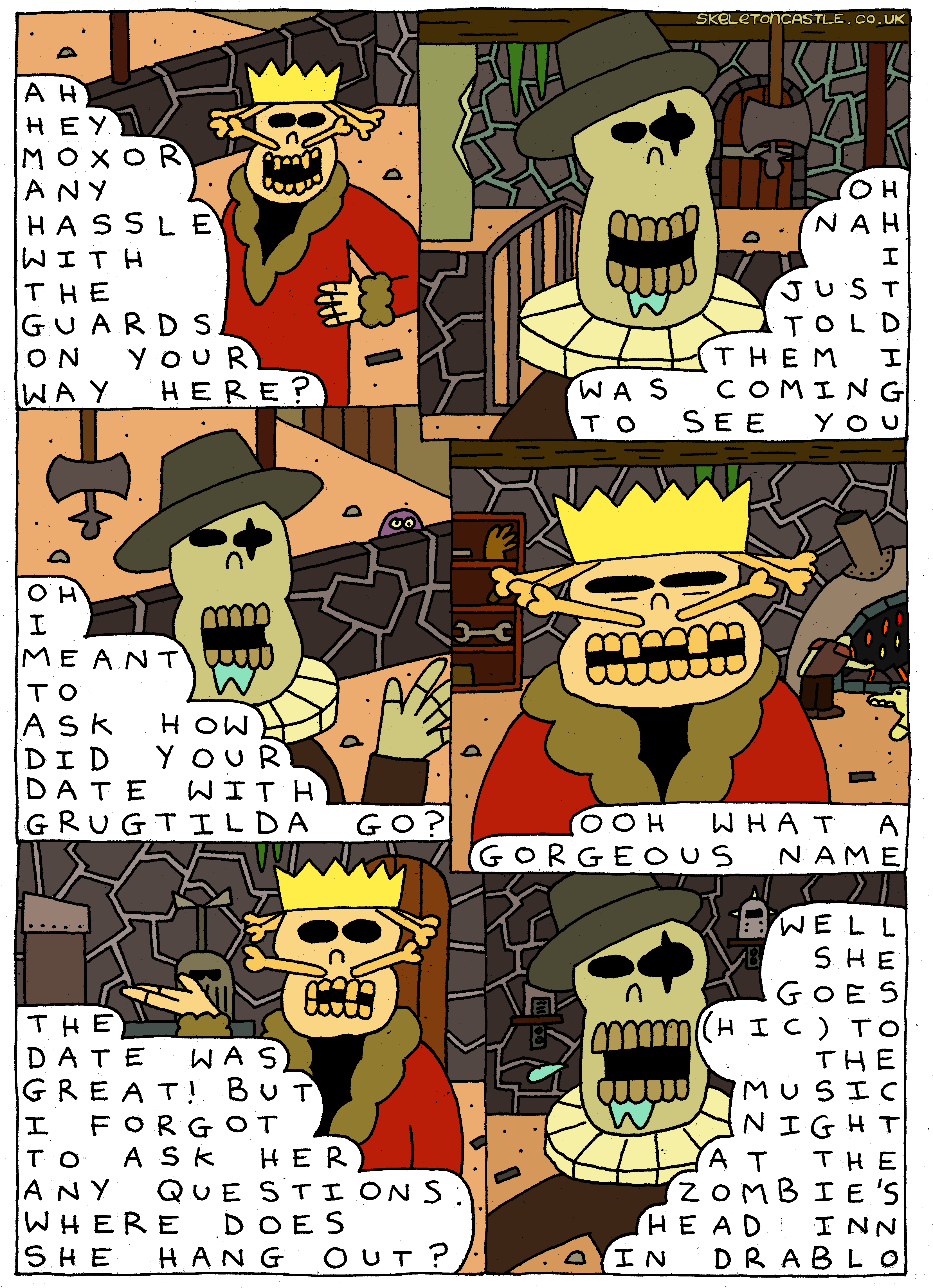 Moxor tells Skurgen Grugtilda's name and where to find her