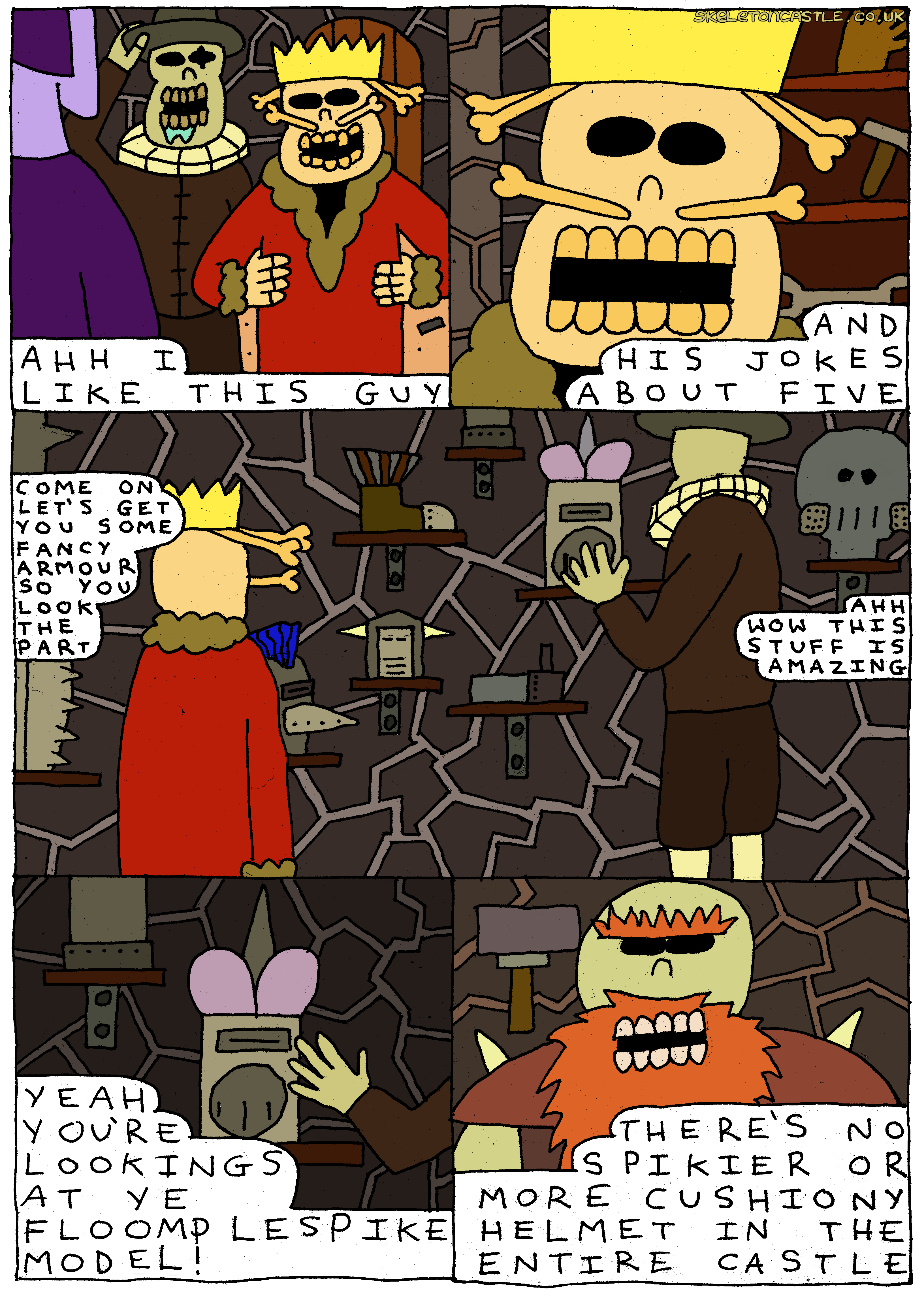 Skurgen and Moxor admire expensive equipment