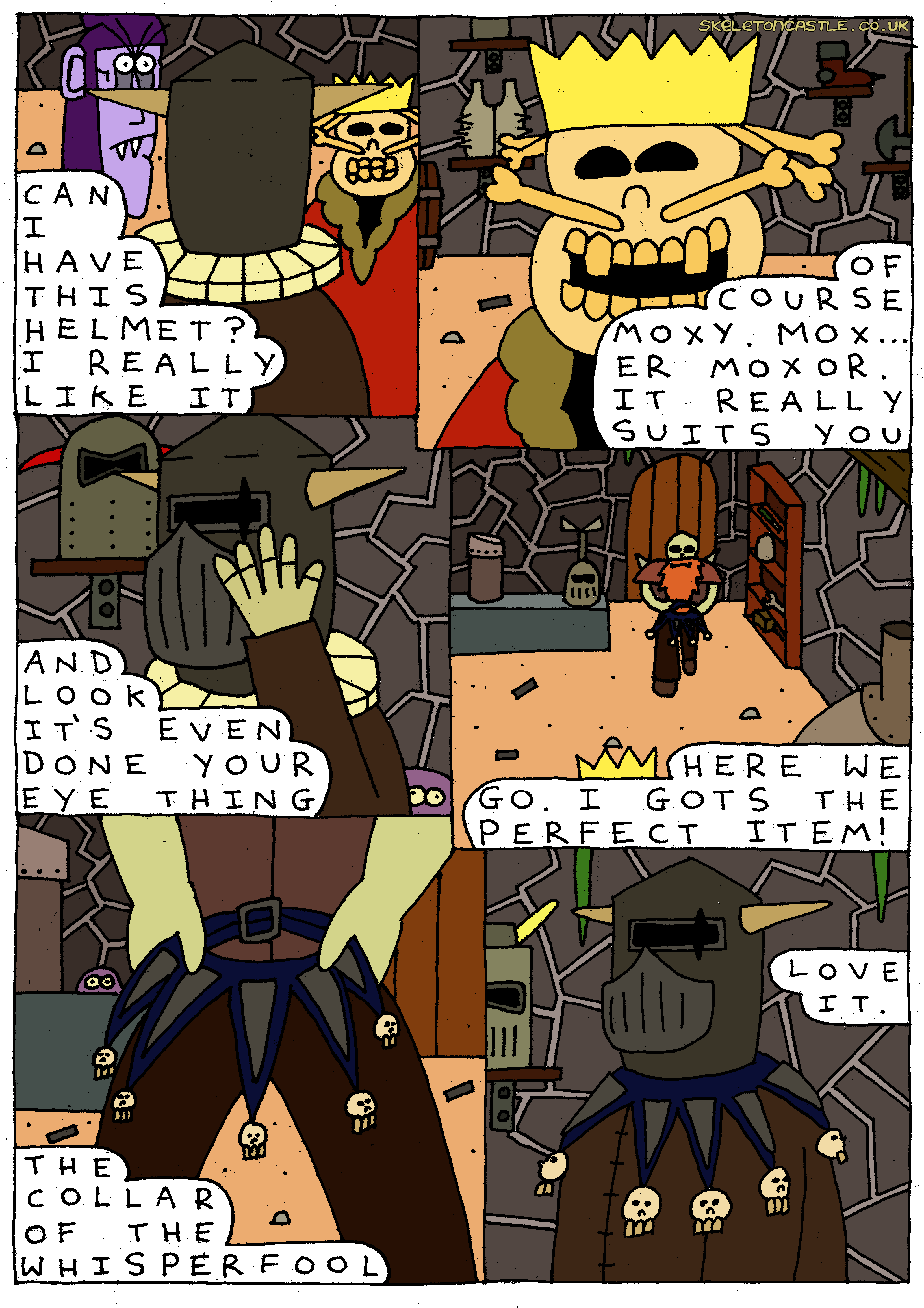 Moxor settles of the Dreadgaunt which has taken on his eye appearance. He also gets some fancy neckwear