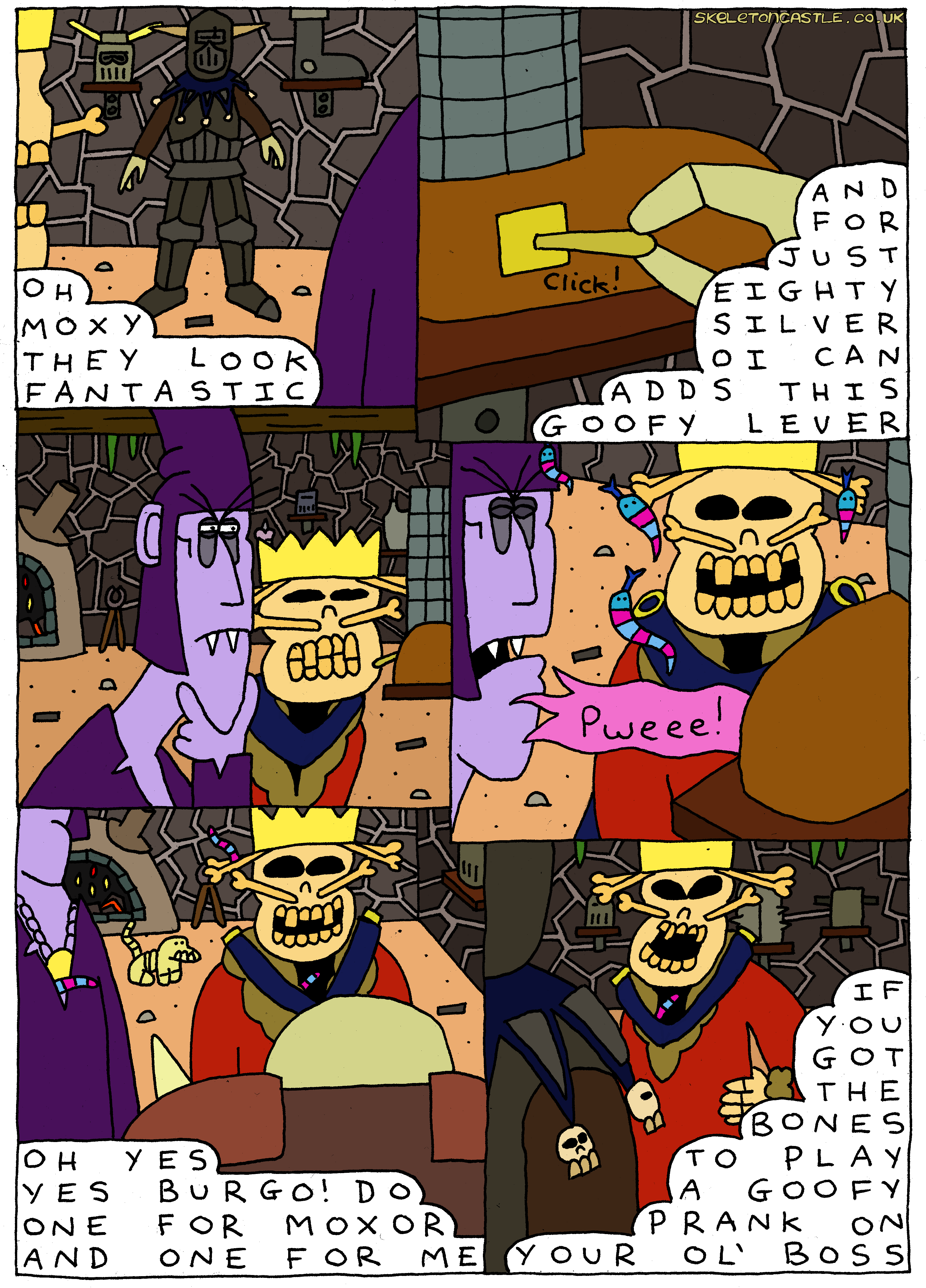 Burgo shows off his goofy lever