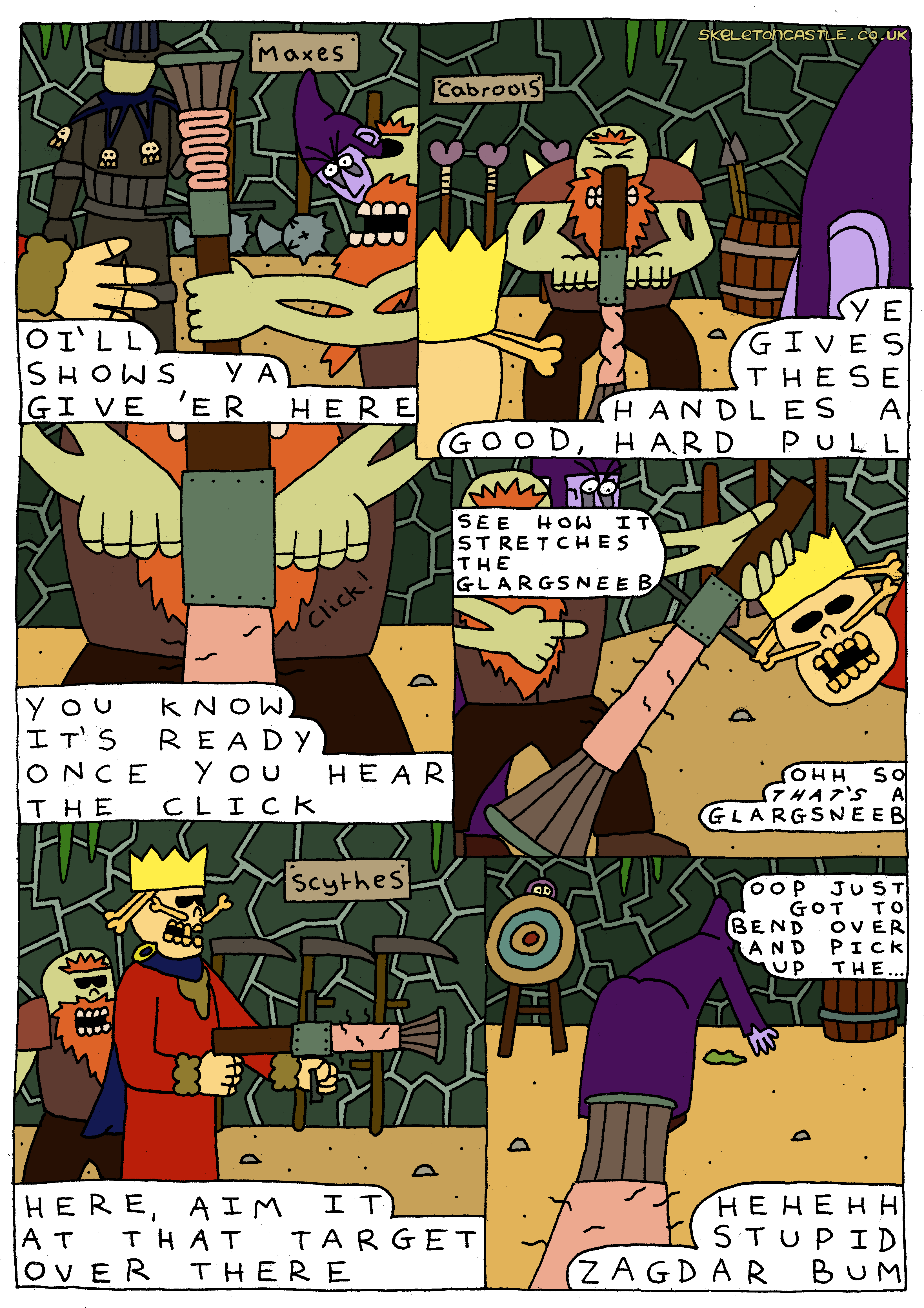 skurgen aims the critzglargen ast Zadgar's bum