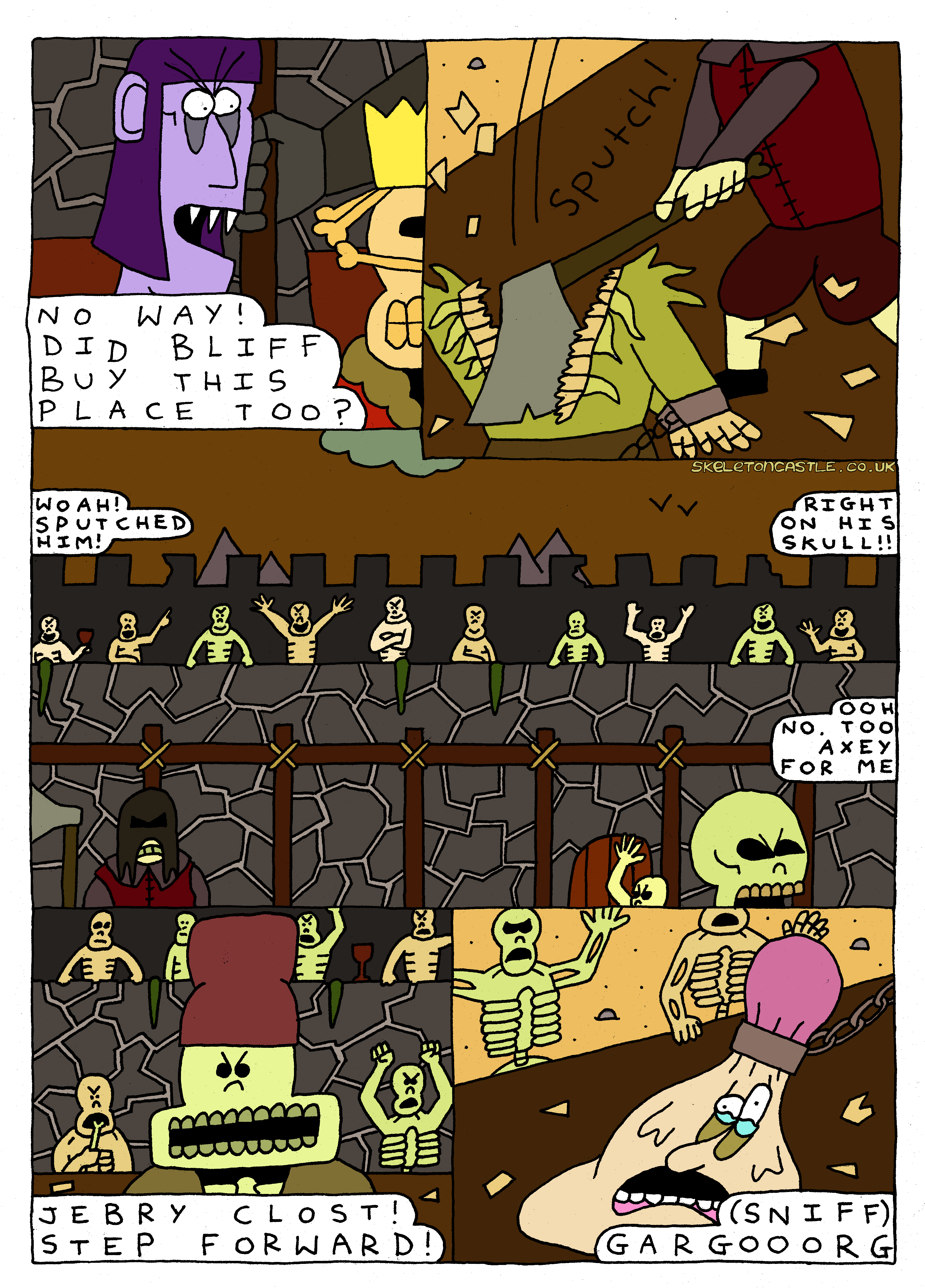 The first execution is carried out - skurgen is squeemish