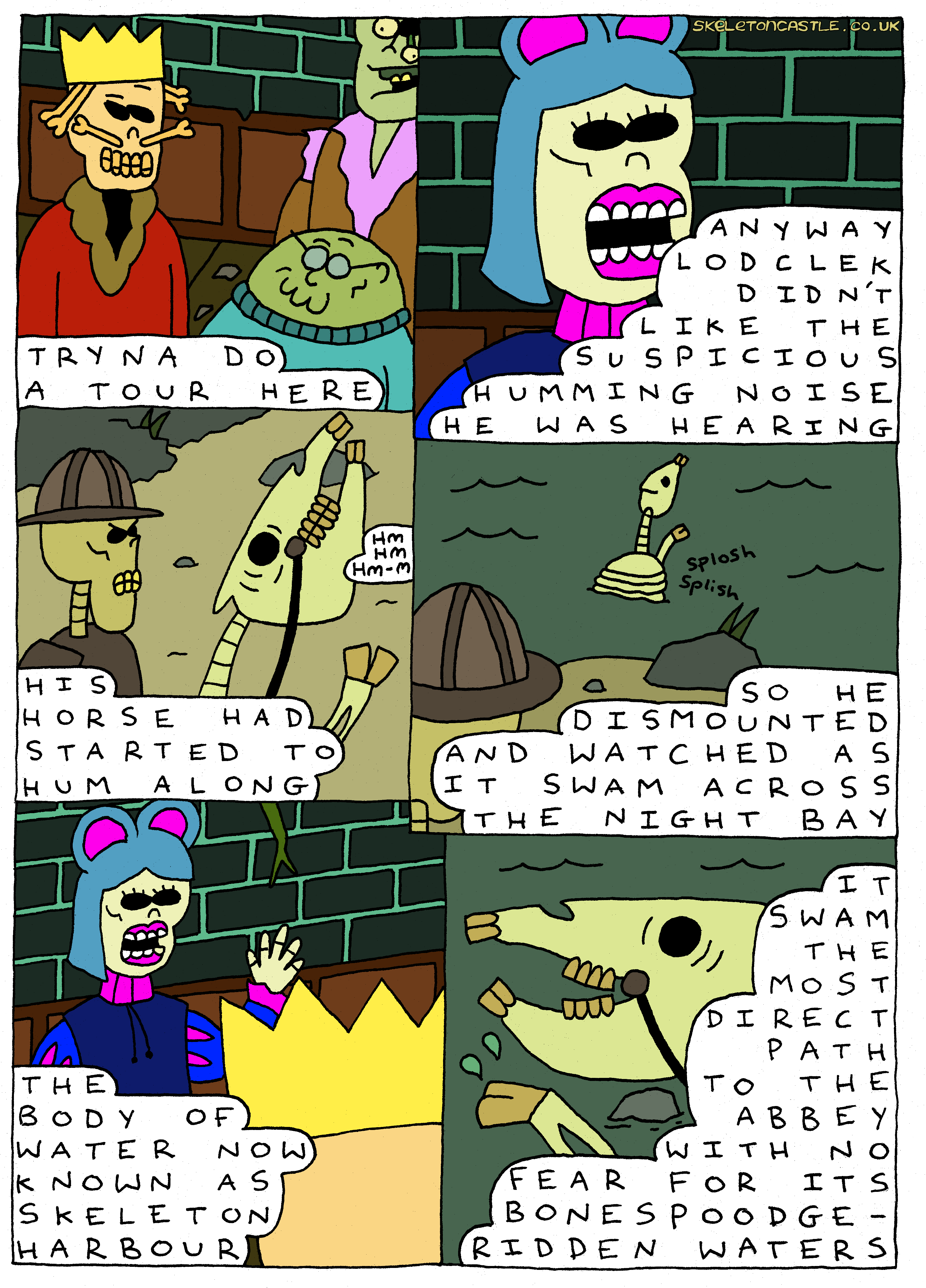 the humming swimming horse