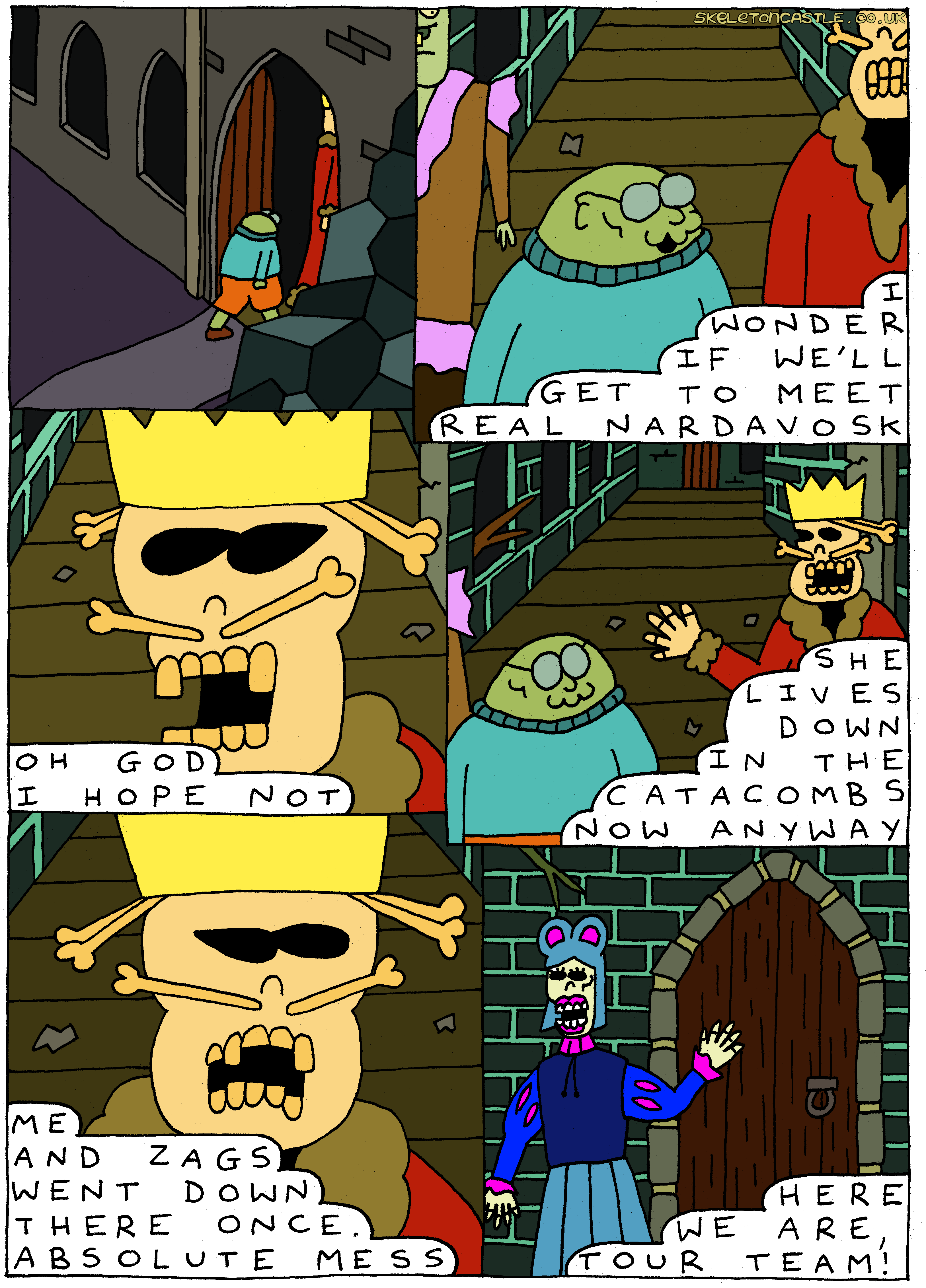 into the abbey