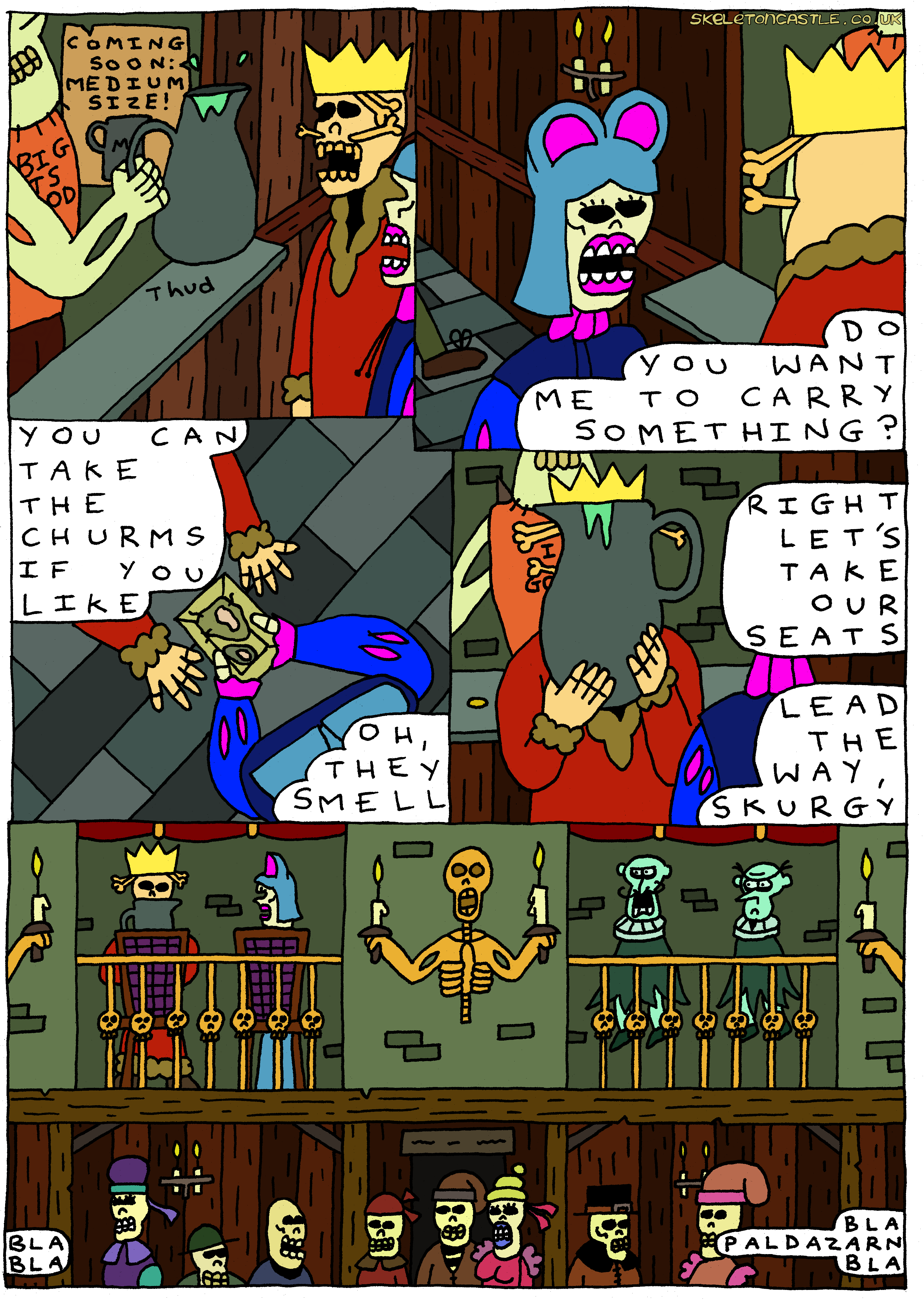 Skurgen and Grugtilda take their seats