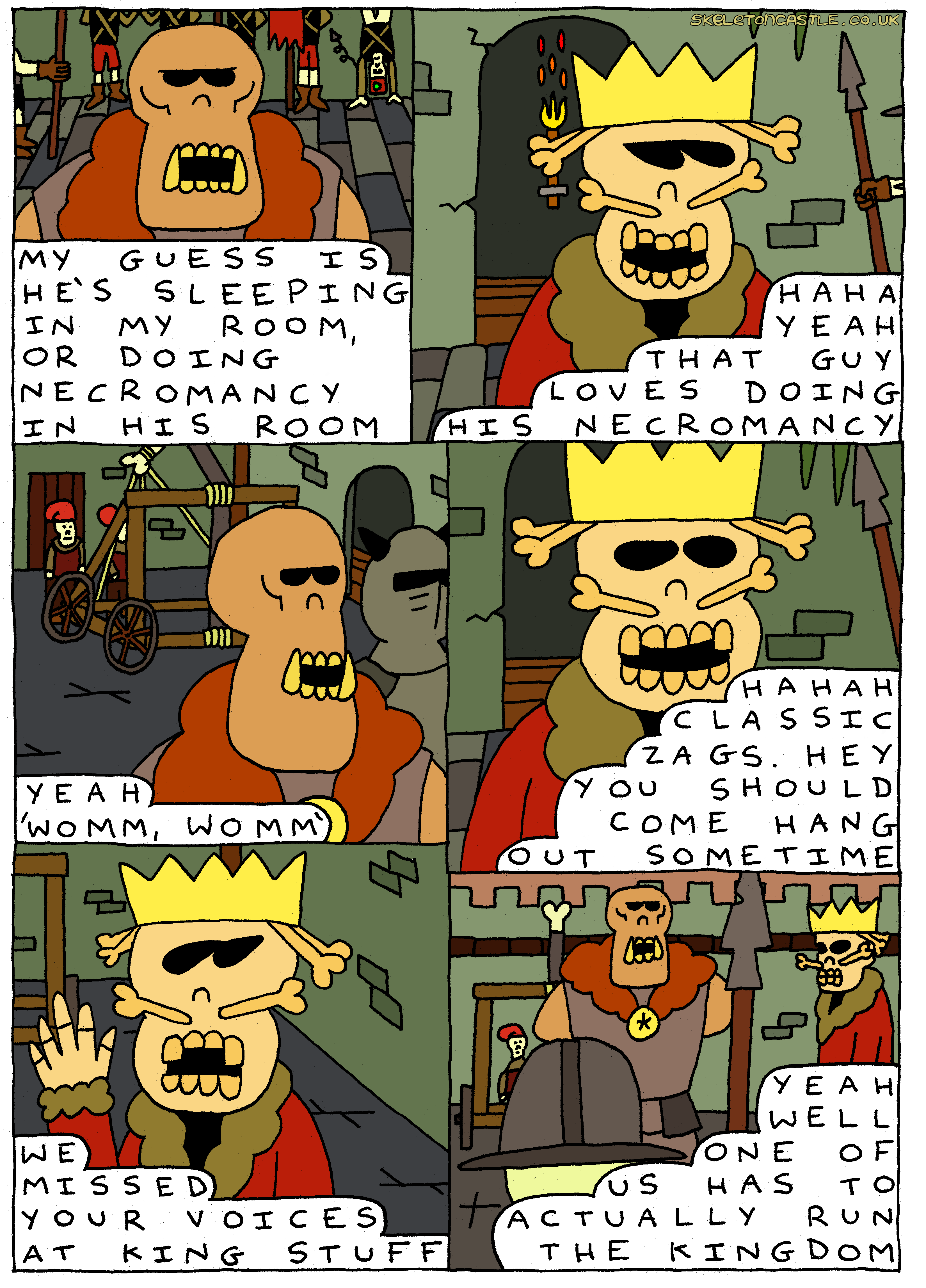 clackius is running the castle